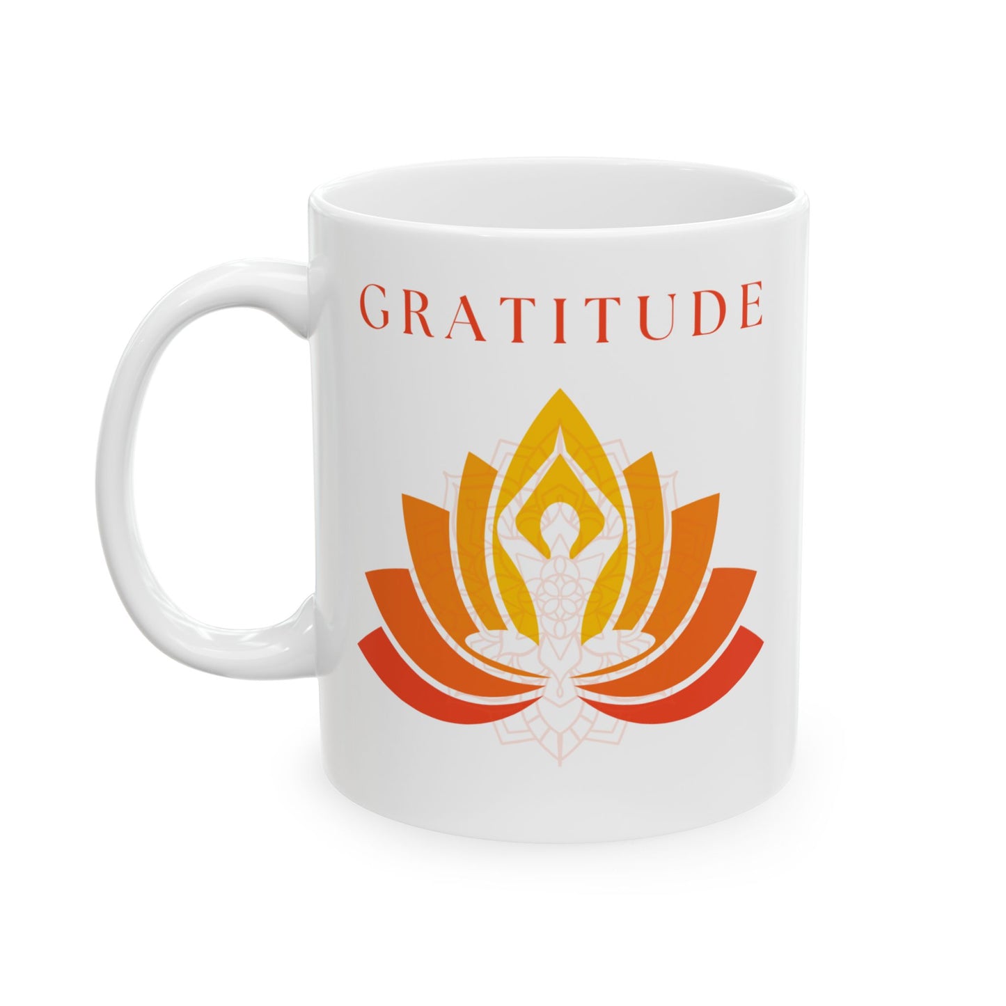 Gratitude Ceramic Mug - Inspirational Coffee Cup