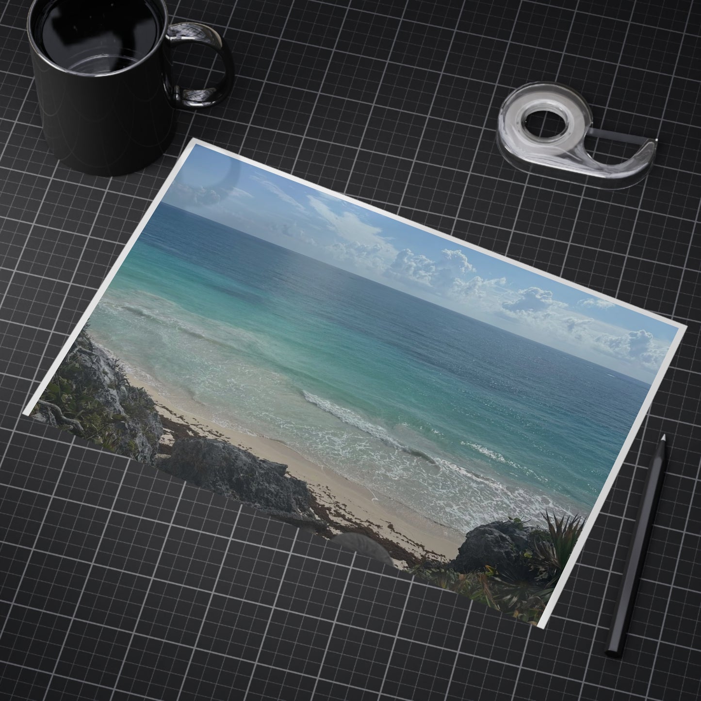Tulum Beachfront Unframed Print