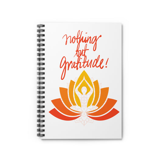Gratitude Floral Spiral Notebook – Perfect for Daily Reflections and Mindfulness