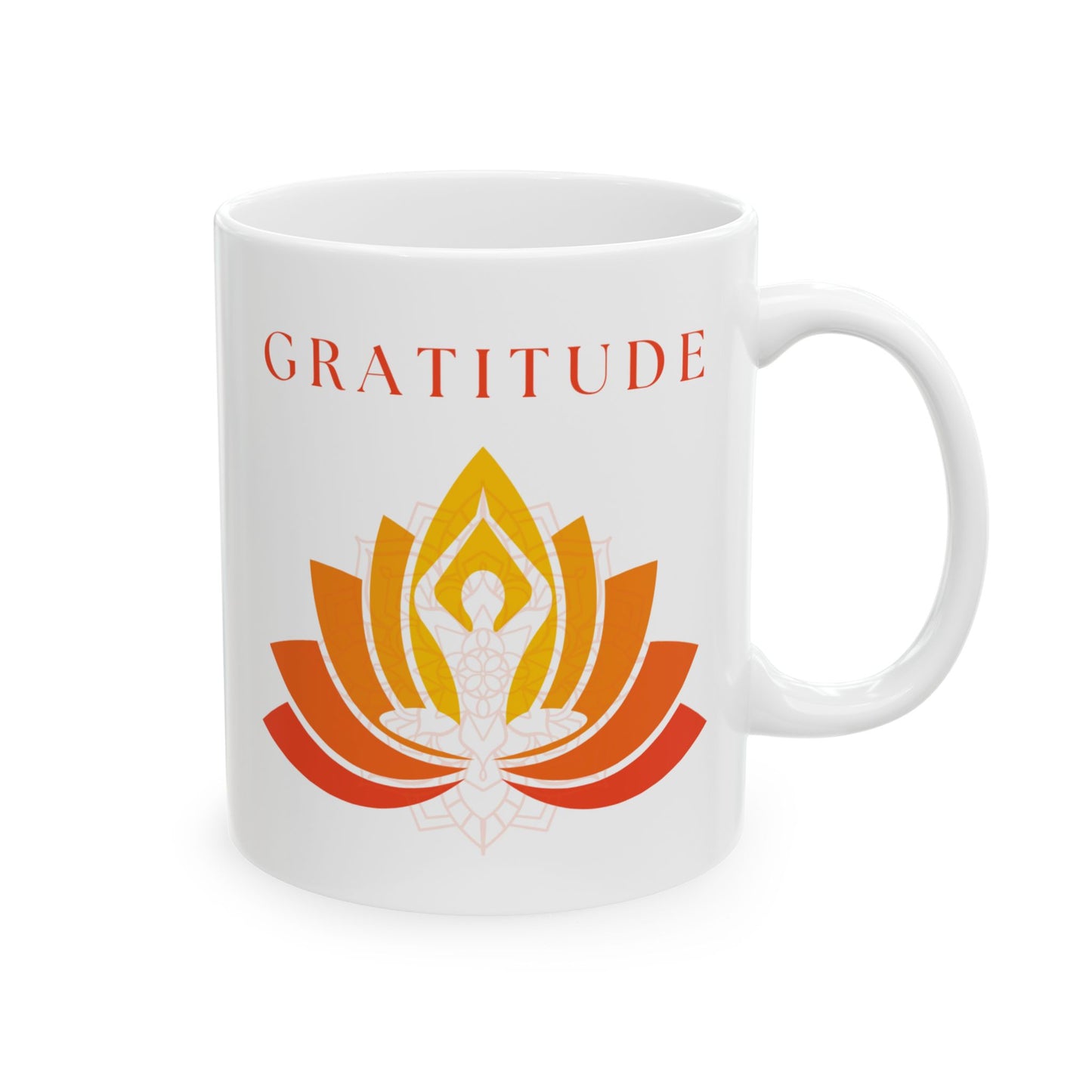 Gratitude Ceramic Mug - Inspirational Coffee Cup